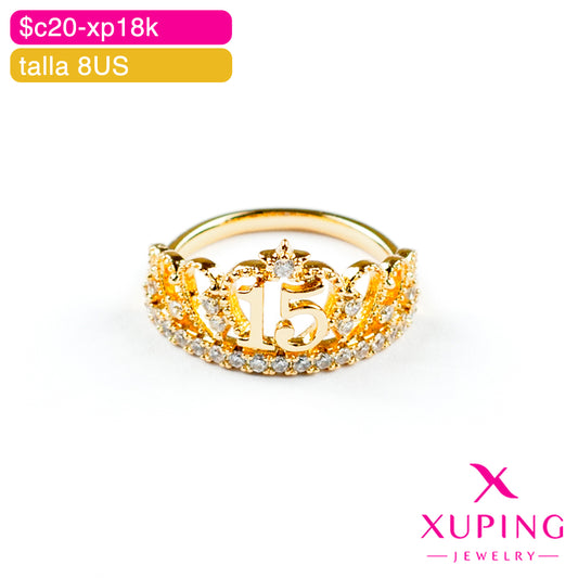 (XPA_00983) Anillo de quince años 8 US