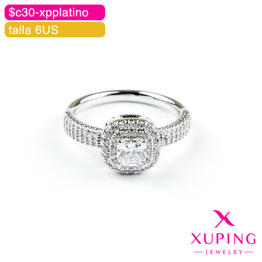 (XPA_00982) Anillo corte princesa 6US