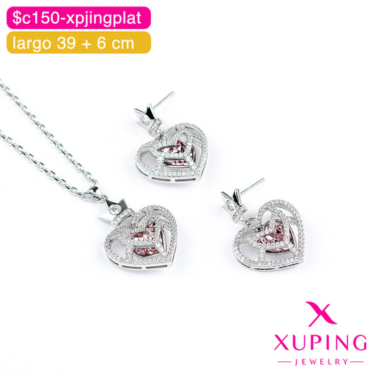 (XPG_00213) Juego de corazón y corona 39 + 6 cm
