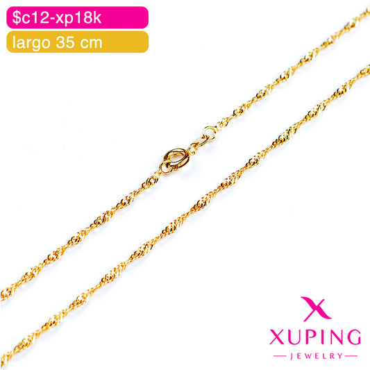 (XPE_00590) Cadena entorchada para bebé 35 cm