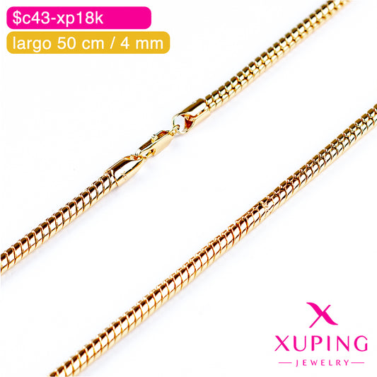 (XPE_00594) Cadena cola de ratón 50 cm / 4 mm