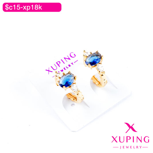 (XPB_02842) Aretes de zirconia ovalada
