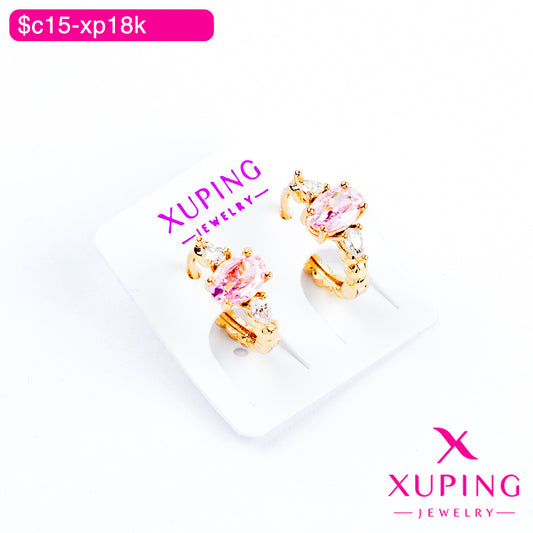 (XPB_02880) Aretes de zirconia ovalada