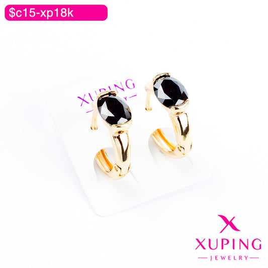 (XPB_02901) Aretes de zirconia ovalada