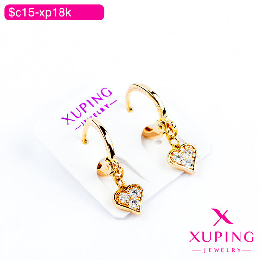 (XPB_02929) Aretes colgantes de corazón