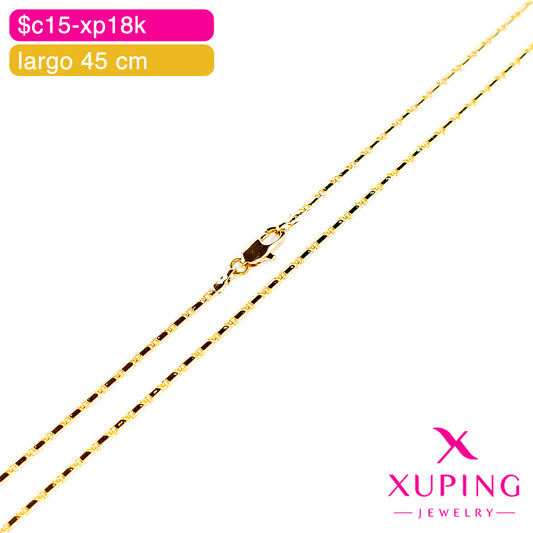 (XPE_00615) Cadena eslabón valentino 45 cm