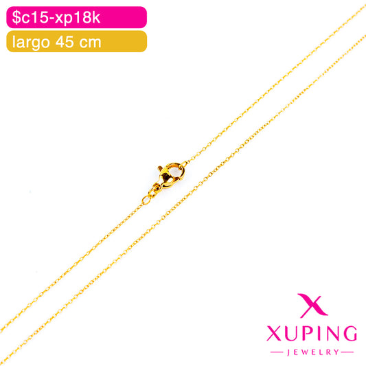 (XPE_00611) Cadena eslabón cubano 45 cm