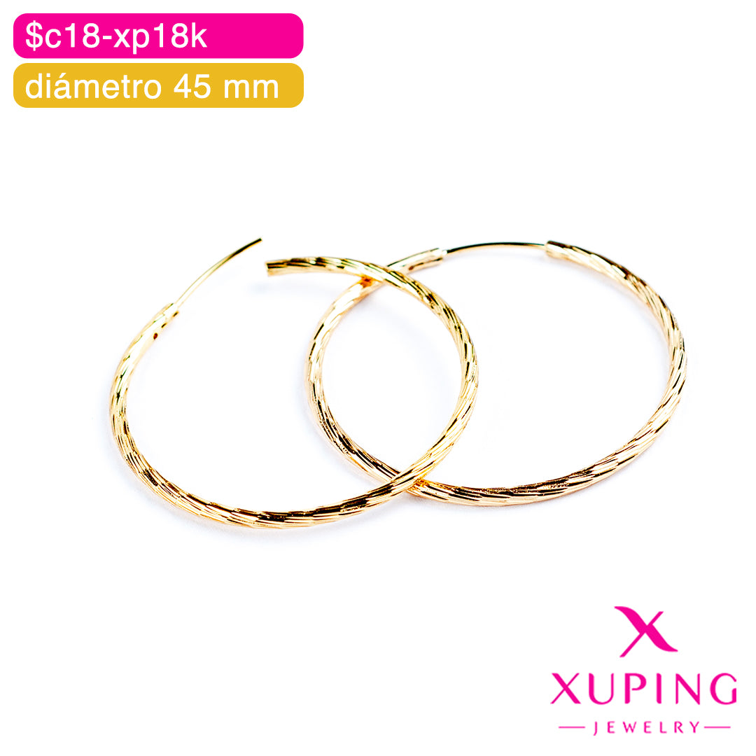 (XPB_03016) Argollas diamantadas ø 45 mm