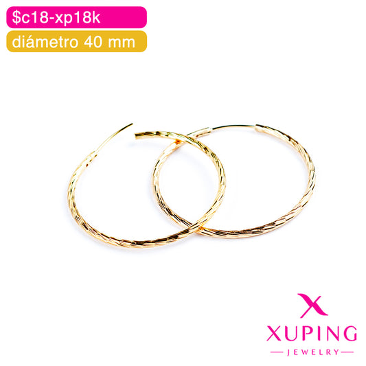 (XPB_03015) Argollas diamantadas ø 40 mm