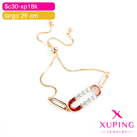 (XPH_00741) Pulsera ajustable de rectángulo