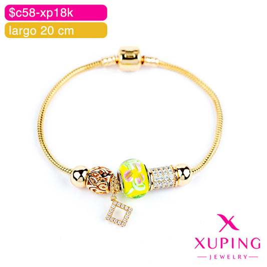 (XPH_00748) Pulsera con charms 20 cm