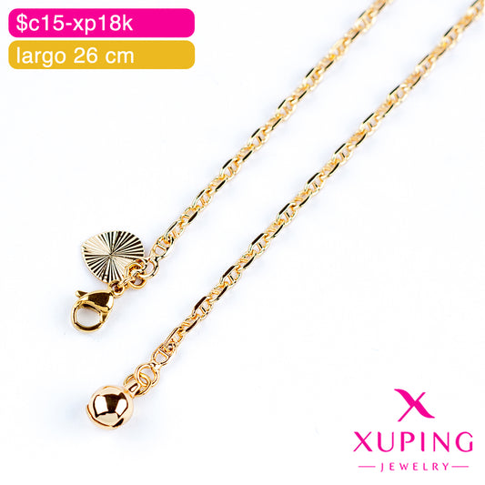 (XPI_00480) Tobillera eslabón de ancla 26 cm