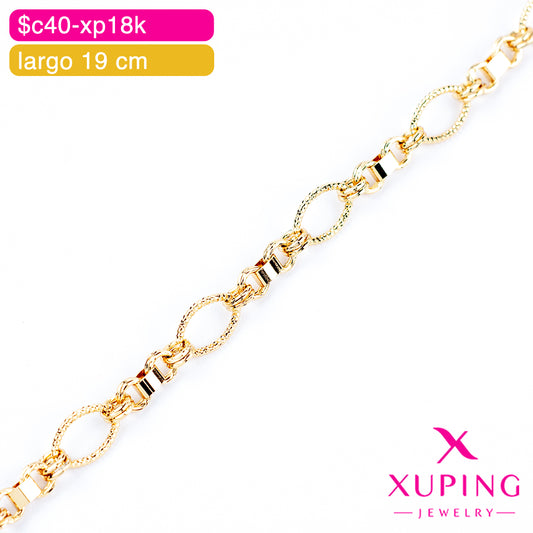 (XPH_00751) Pulsera alternada 19 cm