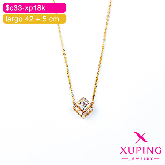 (XPE_00630) Gargantilla de rombo 42 + 5 cm