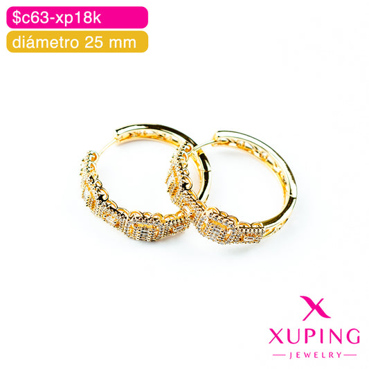 (XPB_03065) Argollas con zirconias ⌀ 25 mm