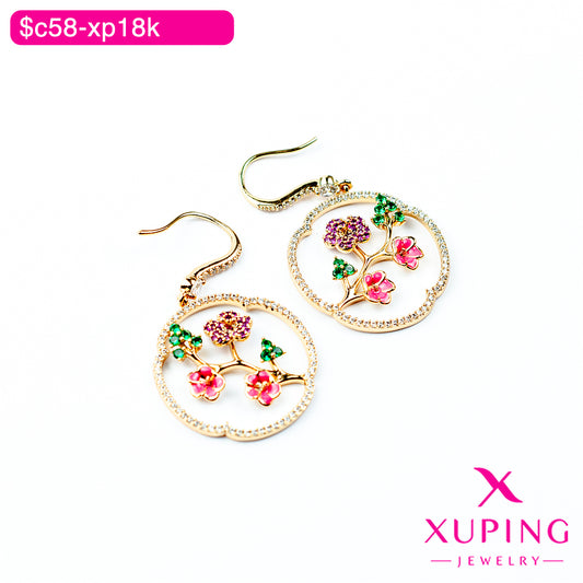 (XPB_03067) Aretes largos de flores