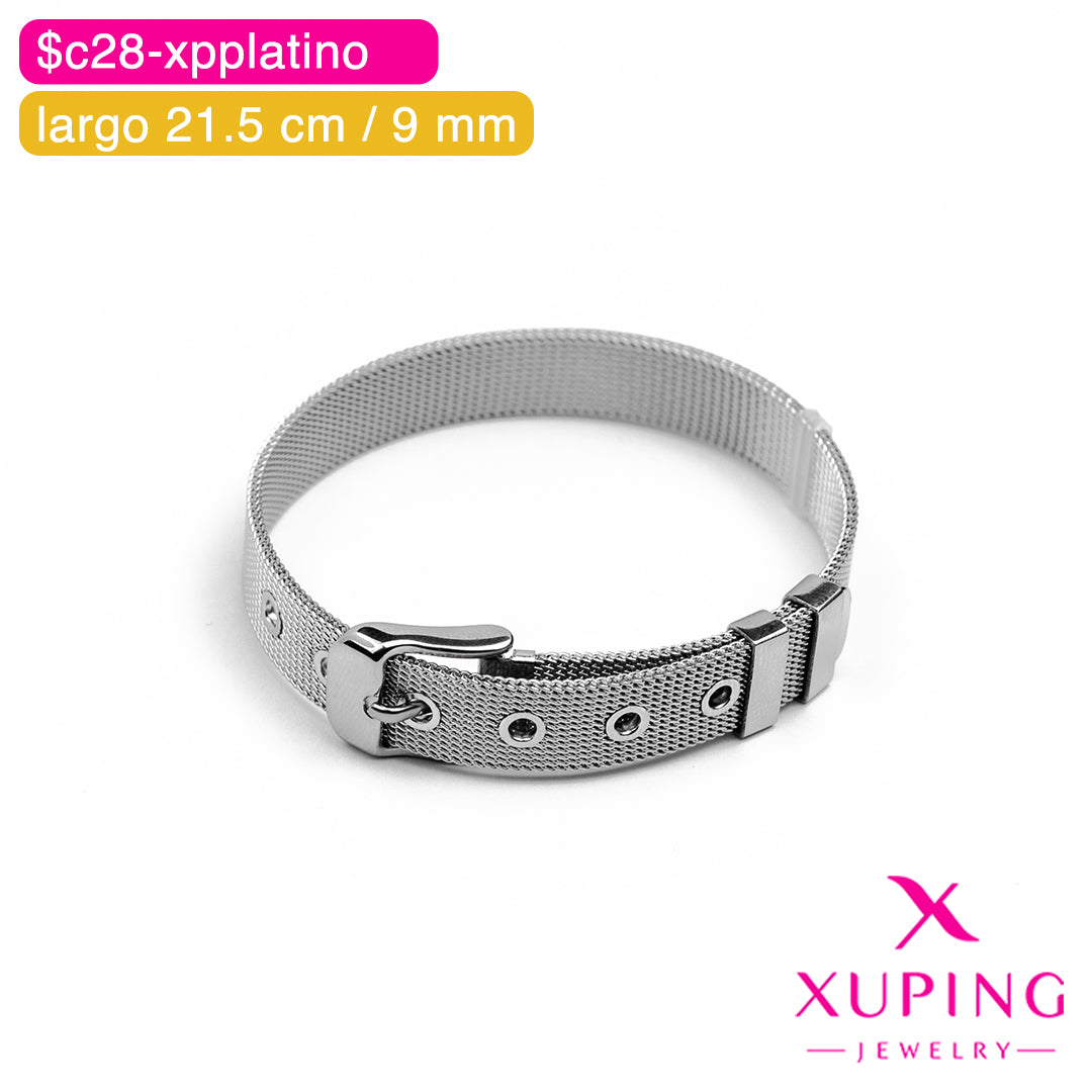 (XPH_00792) Pulsera de malla 21.5 cm