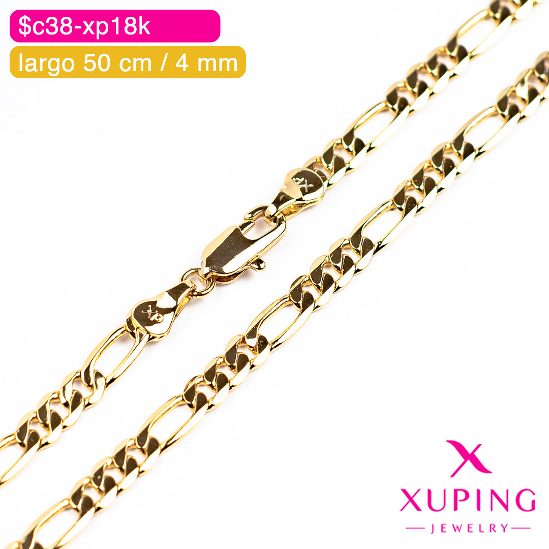 (XPE_00653) Cadena eslabón fígaro 50 cm / 4 mm