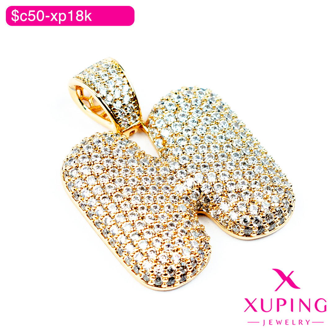 (XPF_00676) Dije chunky de la letra "H"