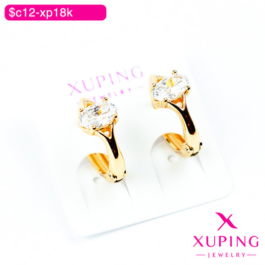 (XPB_03115) Aretes de zirconia ovalada