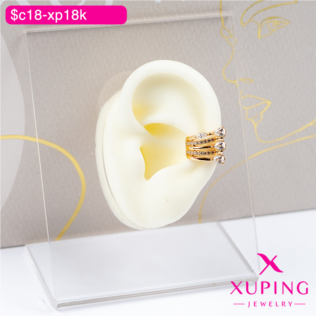 (XPB_03181) Ear cuff triple hilera