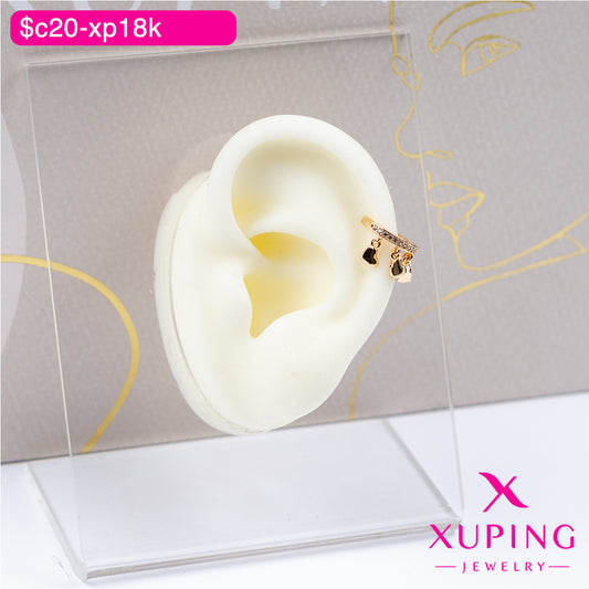 (XPB_03189) Ear cuff de corazones