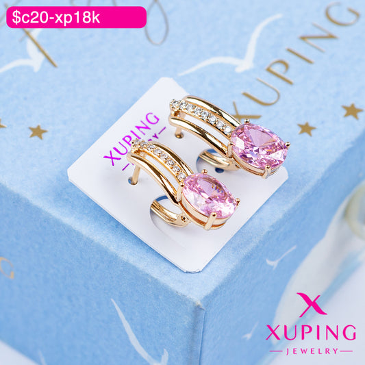 (XPB_03210) Aretes zirconia ovalada