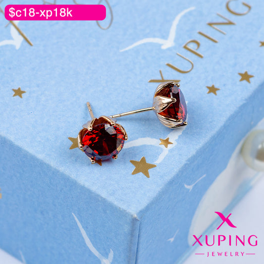 (XPB_03306) Aretes pegados de flor