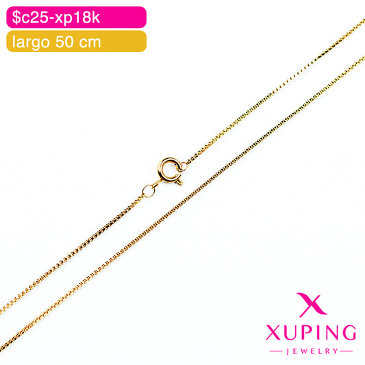 (XPE_00657) Cadena eslabón de caja 50 cm