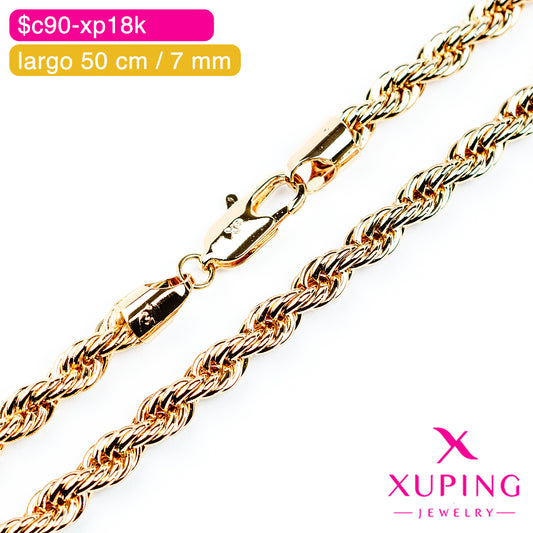 (XPE_00663) Cadena eslabón lazo 50 cm / 7 mm