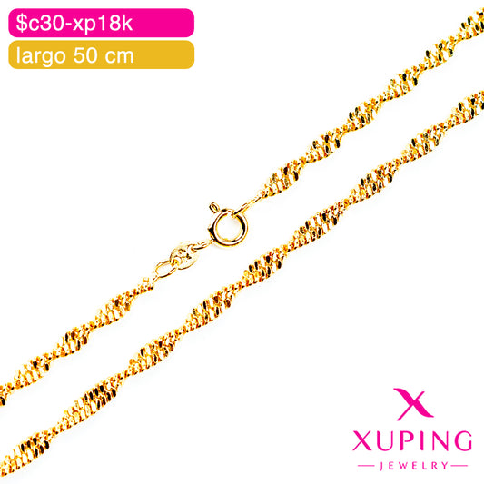 (XPE_00684) Cadena eslabón singapur 50 cm