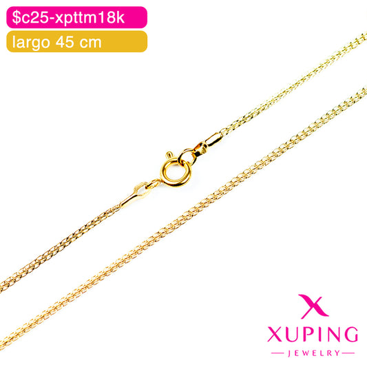 (XPE_00687) Cadena eslabón tejido chino 45 cm