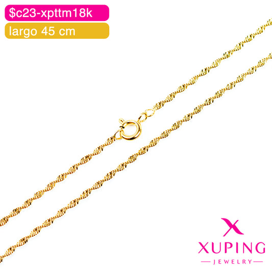(XPE_00688) Cadena eslabón singapur 45 cm