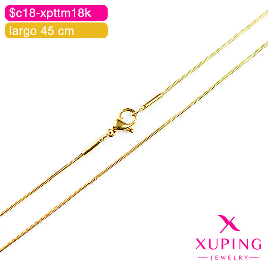 (XPE_00692) Cadena eslabón cola de ratón 45 cm