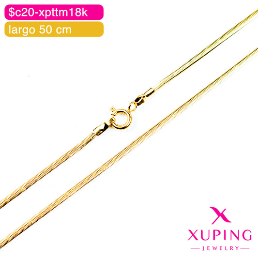 (XPE_00697) Cadena eslabón piel de serpiente 50 cm