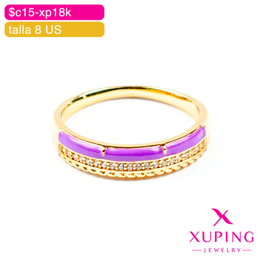 (XPA_01089) Anillo esmaltado 8 US