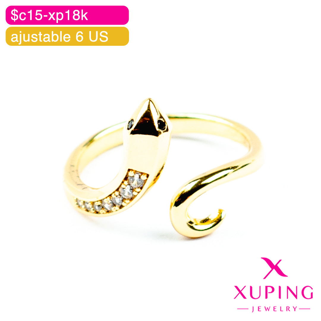 (XPA_01097) Anillo ajustable de serpiente 6 US