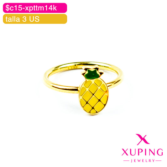 (XPA_01124) Anillo de piña 3 US | 14K