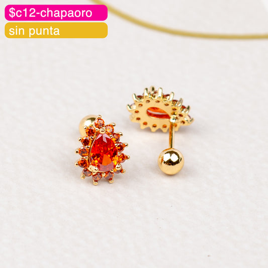 (PFB_00610) Aretes de bolita de gota