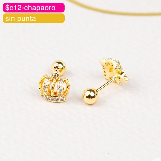 (PFB_00619) Aretes de bolita de corona
