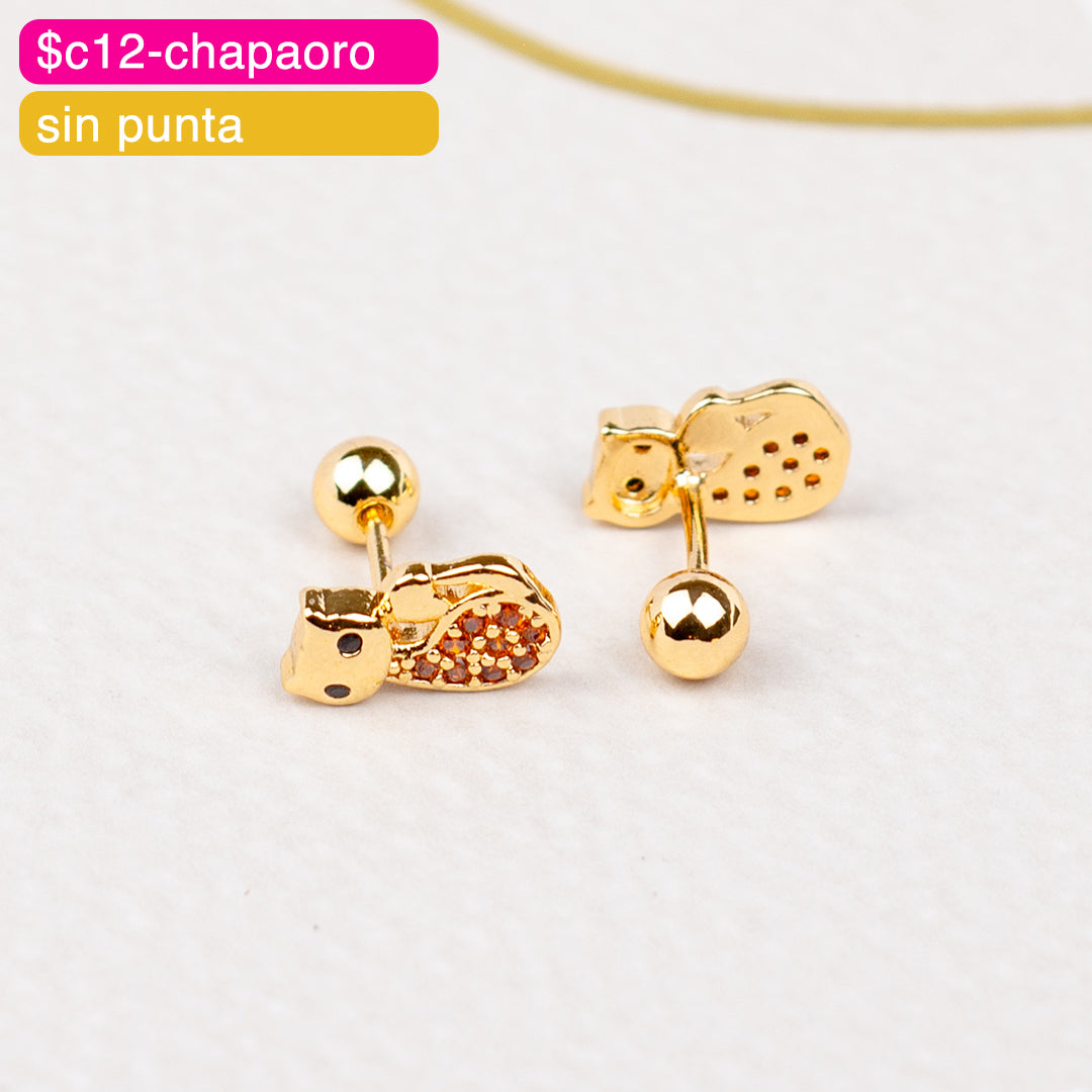(PFB_00583) Aretes de bolita de gato