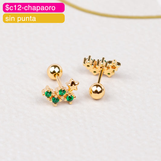 (PFB_00602) Aretes de bolita de estrella