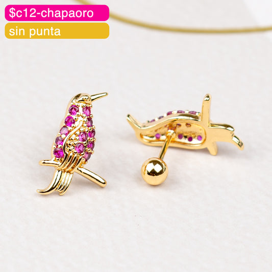 (PFB_00586) Aretes de bolita de mariposa