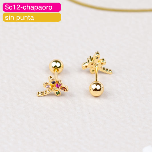 (PFB_00582) Aretes de bolita de libélula