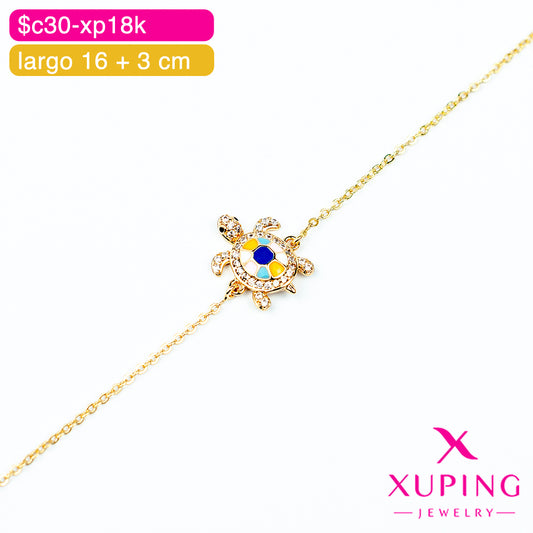 (XPN_00064) Pulsera de tortuga 16 + 3 cm