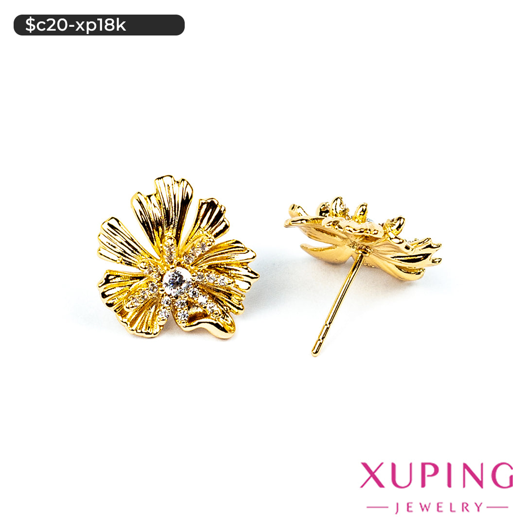 Aretes pegados de flor