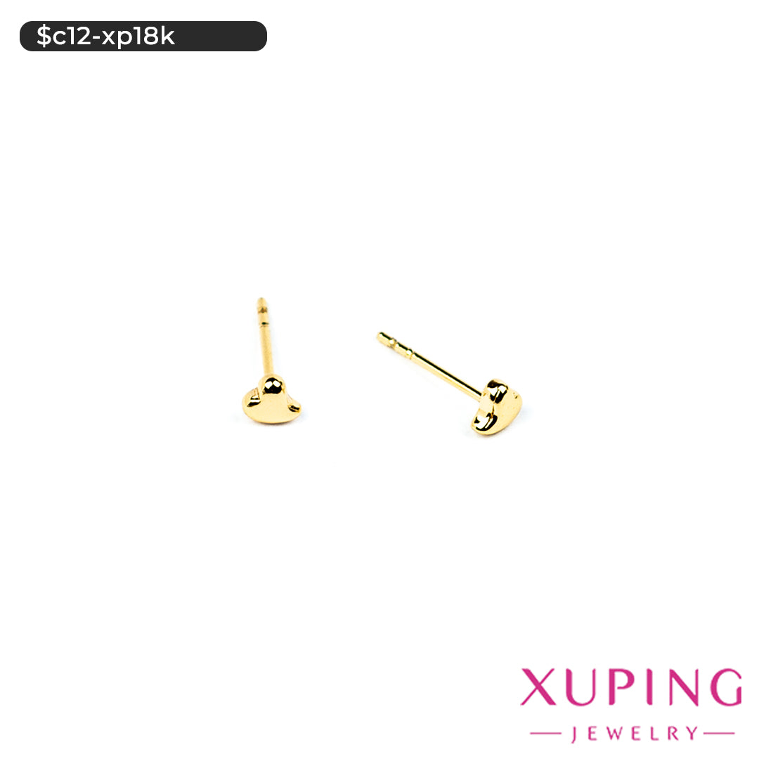 Aretes pegados de corazón mini