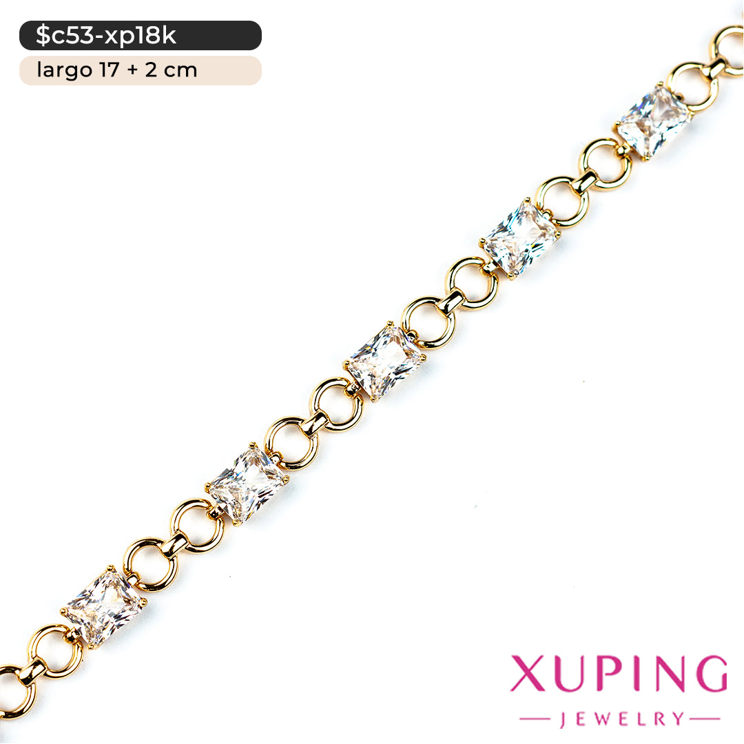 Pulsera de rectángulos | 17 cm