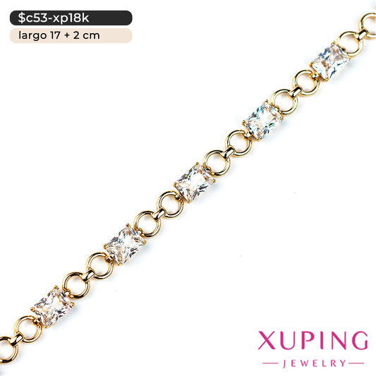 Pulsera de rectángulos | 17 cm