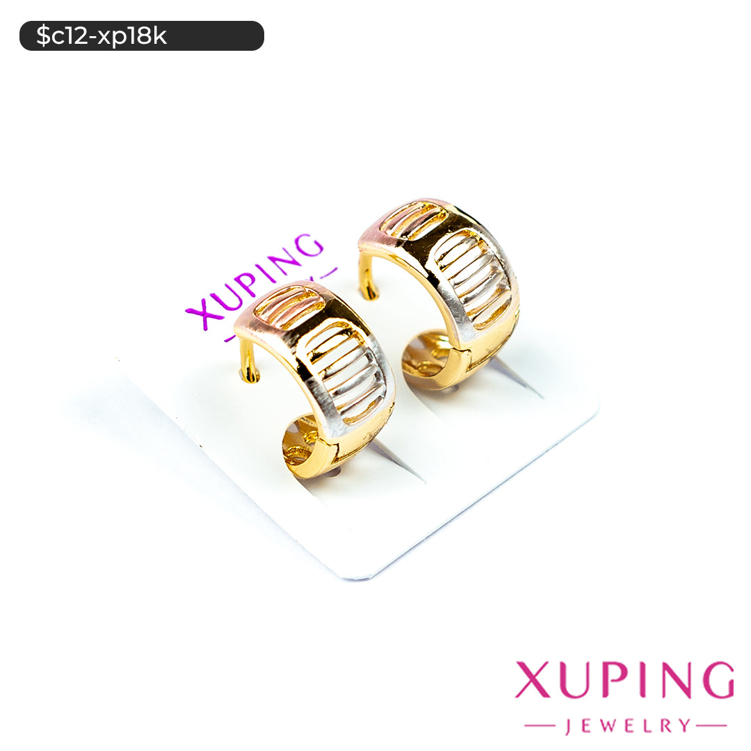 Aretes en 3 tonos